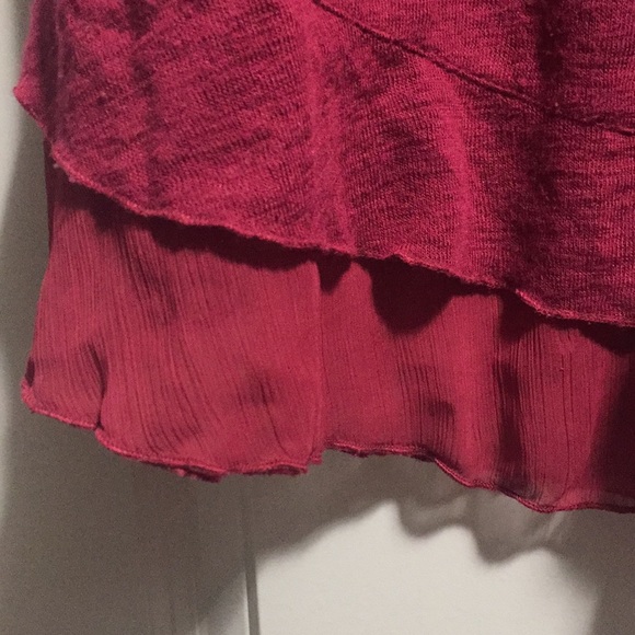 Living doll brand burgundy top size Juniors L - Picture 3 of 4